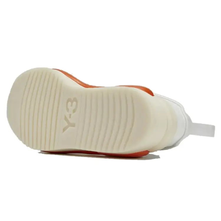 Y-3 Hokori 2 Bianco Arancione Sneakers Unisex Bianco Nucleo Bianco Crema HR1976 37⅓ miniatura 3