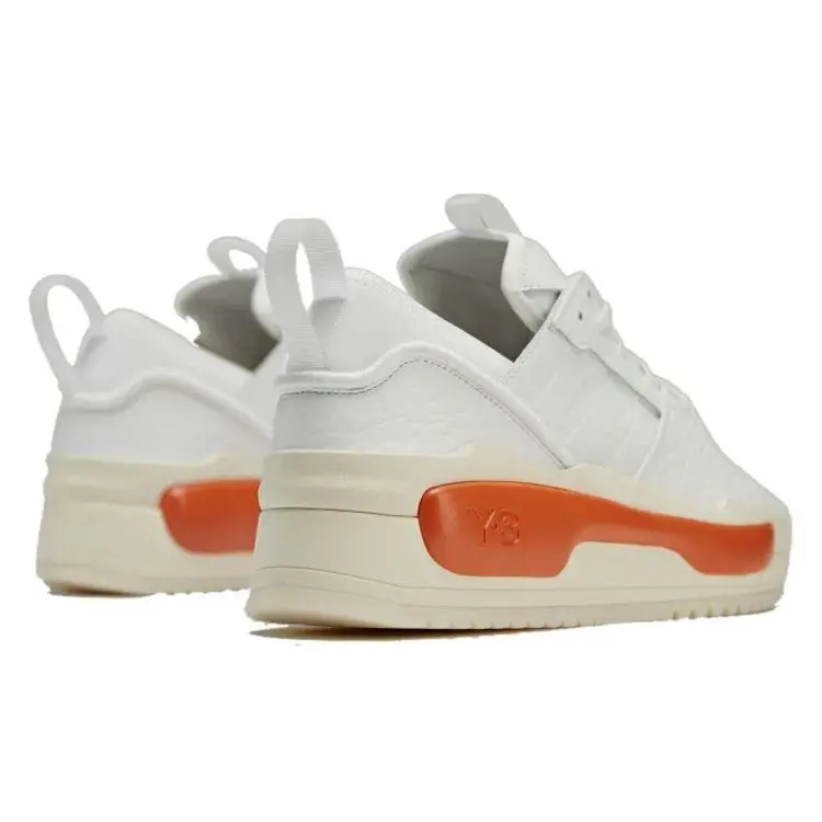 Y-3 Hokori 2 Bianco Arancione Sneakers Unisex Bianco Nucleo Bianco Crema HR1976 46 miniatura 2