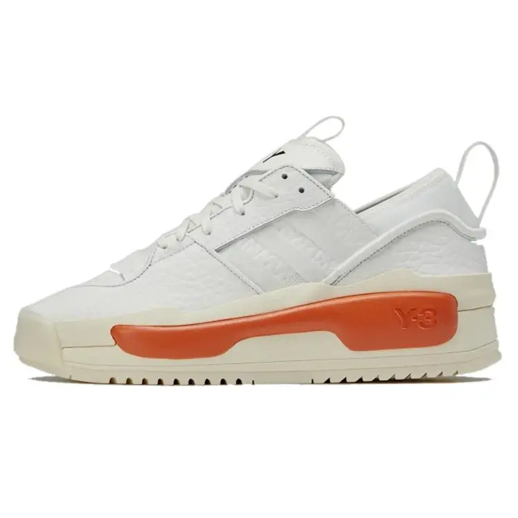 Y-3 Hokori 2 Bianco Arancione Sneakers Unisex Bianco Nucleo Bianco Crema HR1976 46