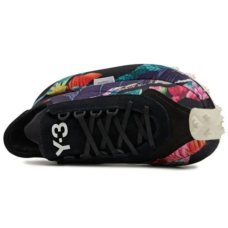 Y-3 Makura Floreale Uomo Sneakers Nero Bianco Nucleo Bianco Crema GX1086 44⅔ miniatura 2