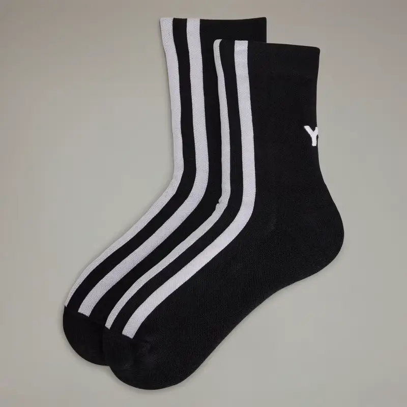 Y-3 Stripes Socks Black