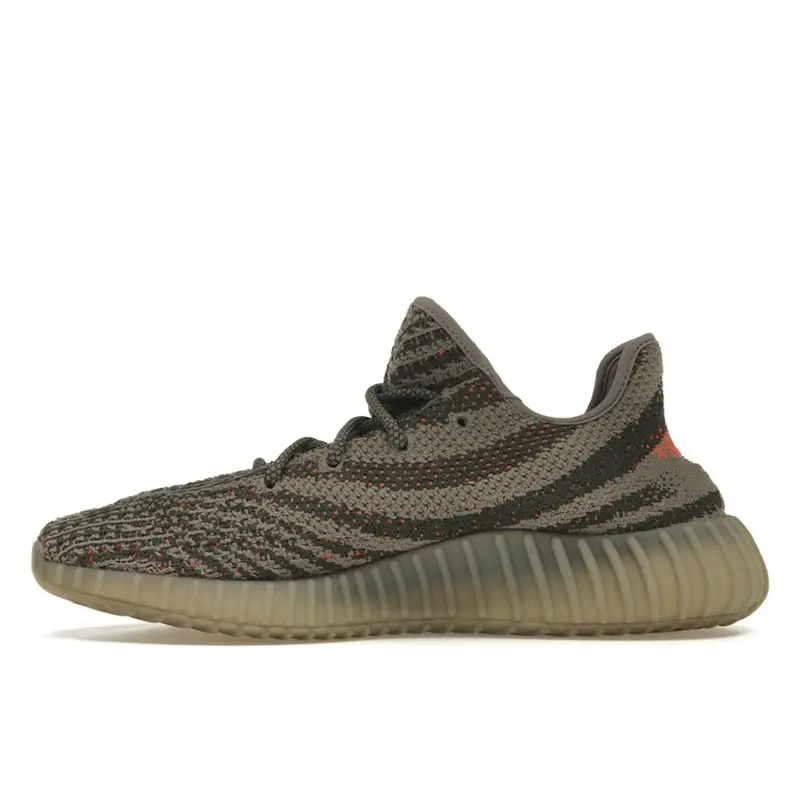 Yeezy Boost 350 V2 Beluga Sneakers Unisex Grigio Grigio Acciaio Rosso Solare BB1826 37⅓ miniatura 3