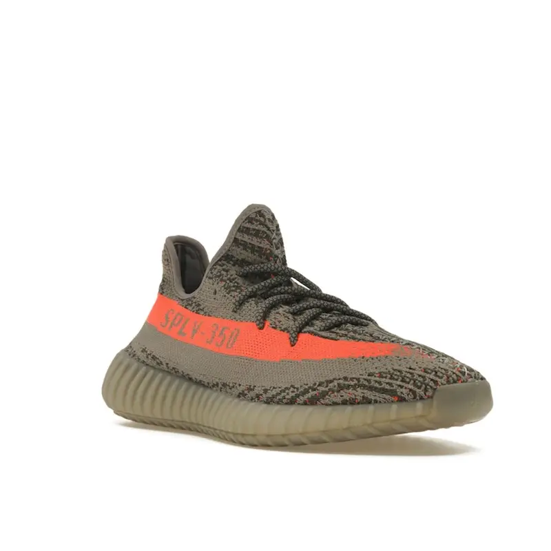 Yeezy Boost 350 V2 Beluga Sneakers Unisex Grigio Grigio Acciaio Rosso Solare BB1826 44 miniatura 2
