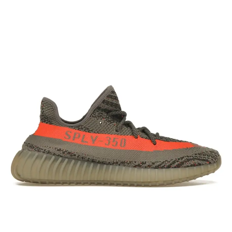 Yeezy Boost 350 V2 Beluga Sneakers Unisex Grigio Grigio Acciaio Rosso Solare BB1826 44