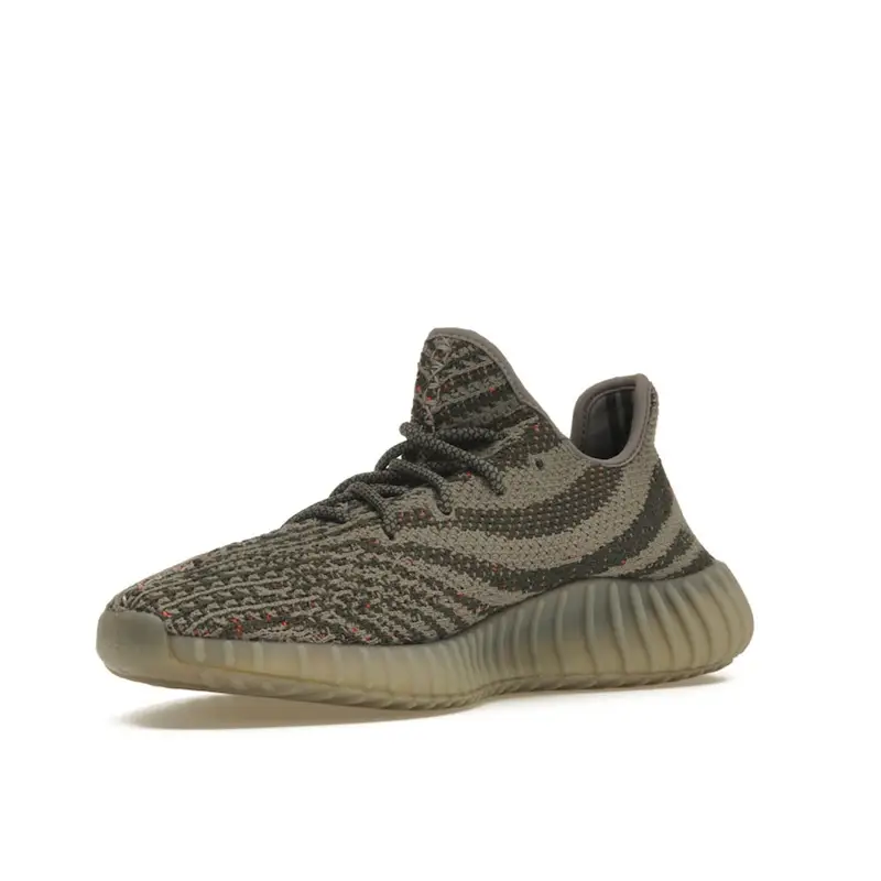 Yeezy Boost 350 V2 Beluga Sneakers Unisex Grigio Grigio Acciaio Rosso Solare BB1826 45⅓ miniatura 4