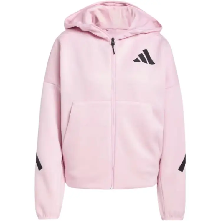 Z N E Felpa con Cappuccio Full-Zip Rosa Vero Donna Streetwear JC5393 M