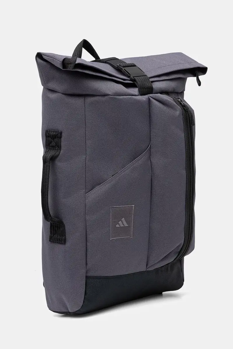 zaino colore grigio con applicazione JM5445 miniatura 2