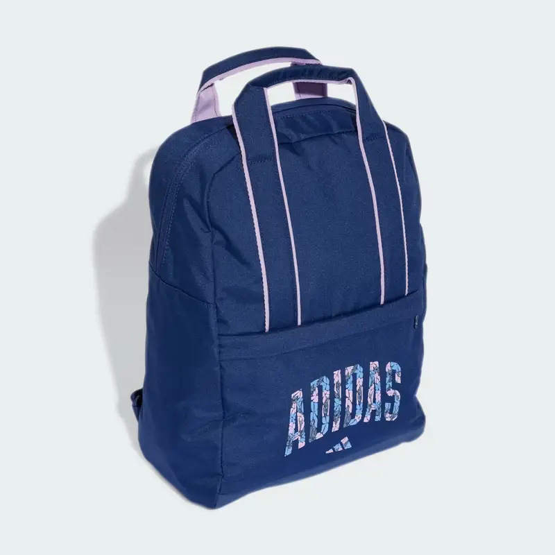 Zaino essenziale con grafica floreale Dark Blue miniatura 3