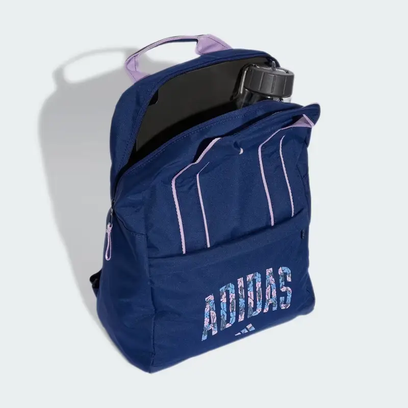 Zaino essenziale con grafica floreale Dark Blue miniatura 4