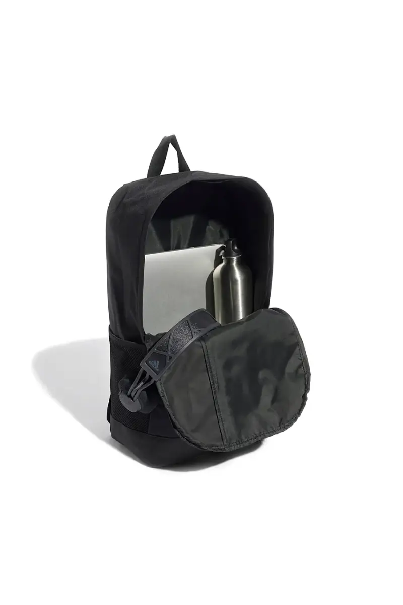 Zaino nero Adidas Linear Backpack con stampa verticale [NERO] miniatura 2