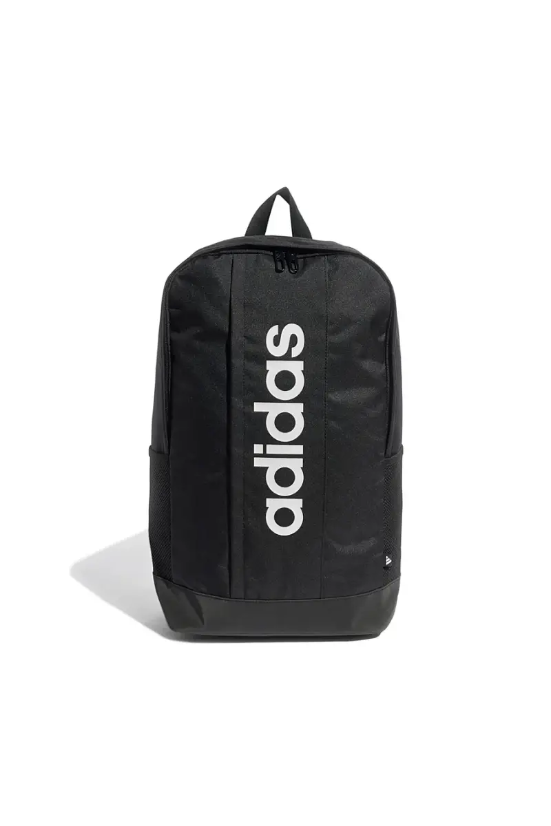 Zaino nero Adidas Linear Backpack con stampa verticale [NERO]