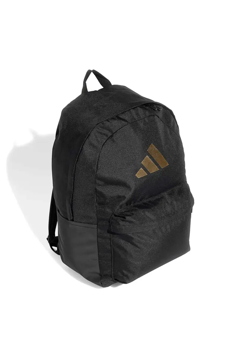 Zaino nero con logo oro e tasca porta laptop Adidas IS7048 [NERO miniatura 2