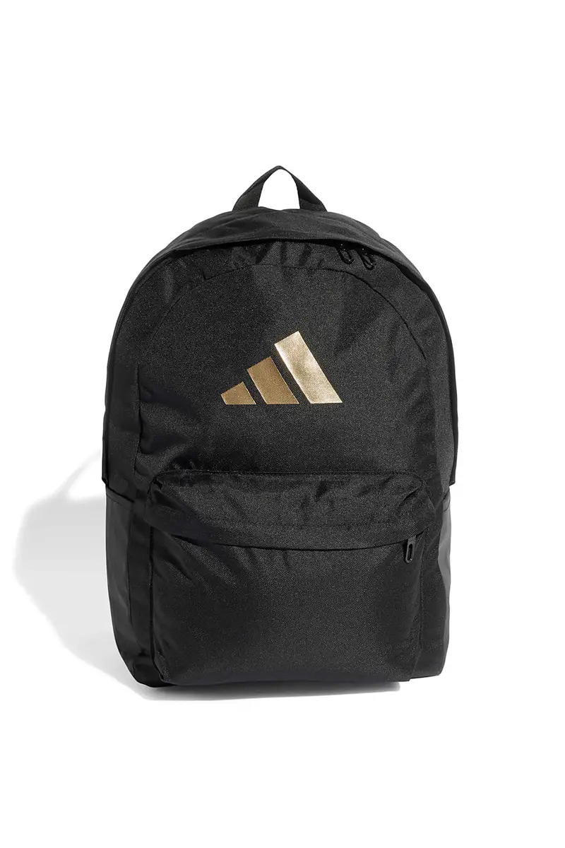 Zaino nero con logo oro e tasca porta laptop Adidas IS7048 [NERO