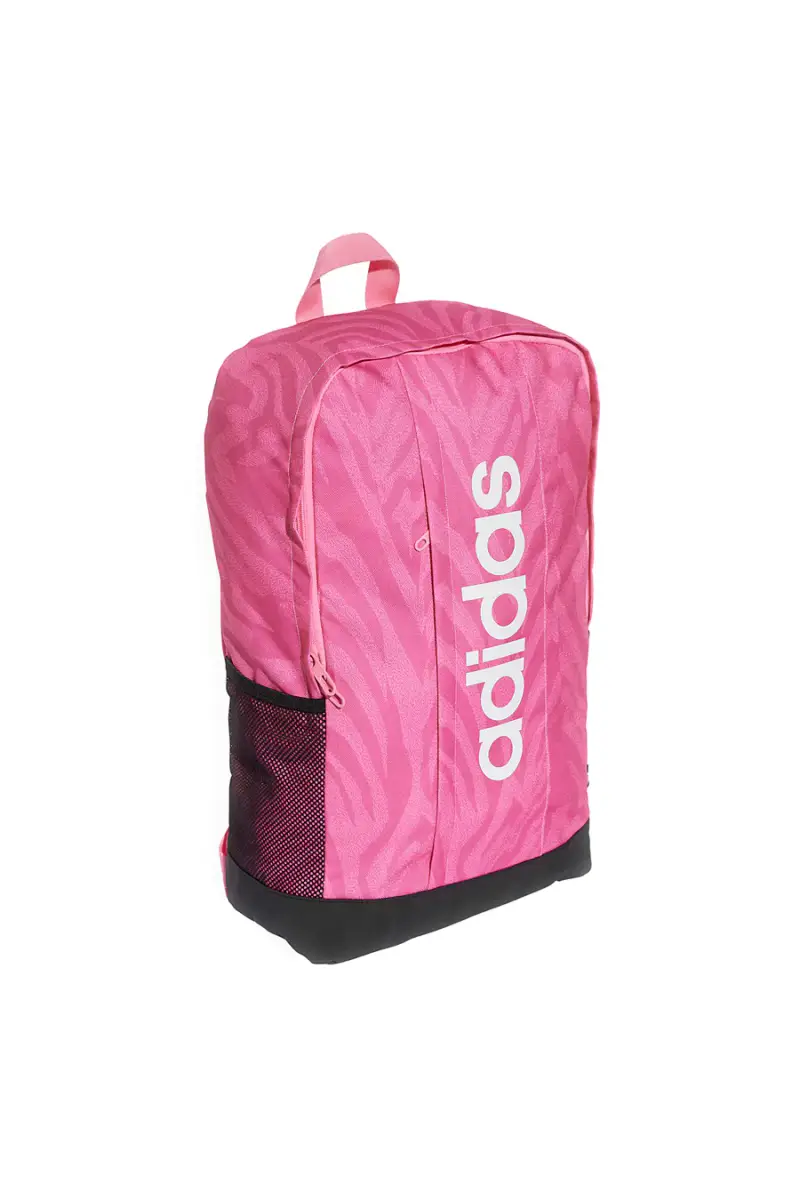 Zaino rosa con stampa animalier e logo verticale Adidas LIN G BPK W [ROSA] miniatura 2