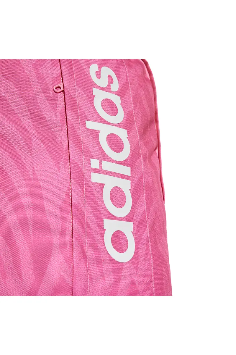 Zaino rosa con stampa animalier e logo verticale Adidas LIN G BPK W [ROSA] miniatura 4