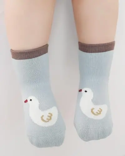 Adorel Calzini Antiscivolo Bambini Neonati confezione da 6 Animale Adorabile 3 miniatura 2