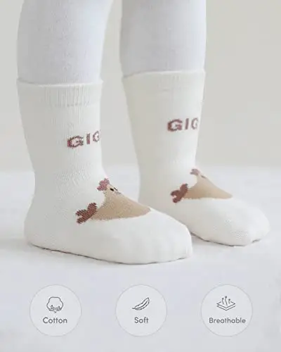 Adorel Calzini Cotone Antiscivolo Bambina Confezione da 6 pulcino dei Cartoni 0 miniatura 3