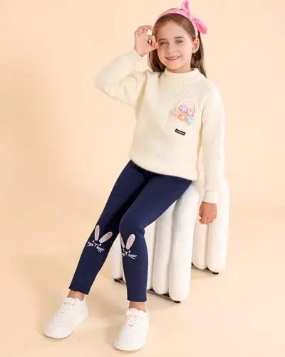 Adorel Leggings Bambina Blu 3466068 miniatura 2