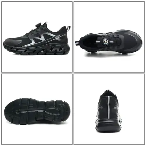 AEKYIWL Scarpe Antinfortunistiche Uomo Donna Bassa Scarpe da Lavoro Leggere Comode Antiscivolo Traspiranti Scarpe miniatura 2
