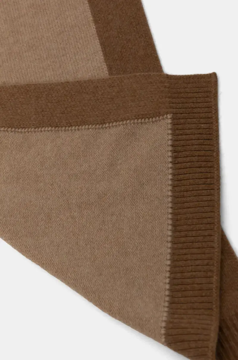 sciarpa in cashemire colore marrone SC022548 miniatura 2