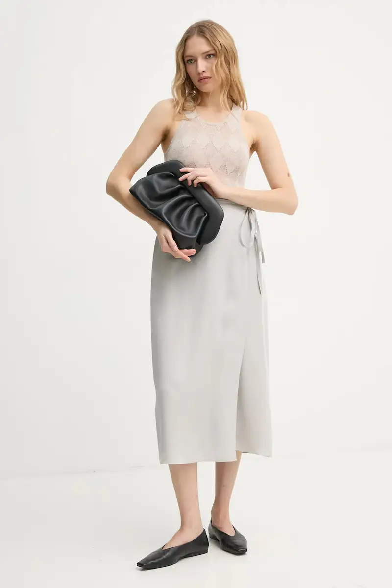 top con aggiunta di lino KISMET colore beige TO479561 miniatura 2