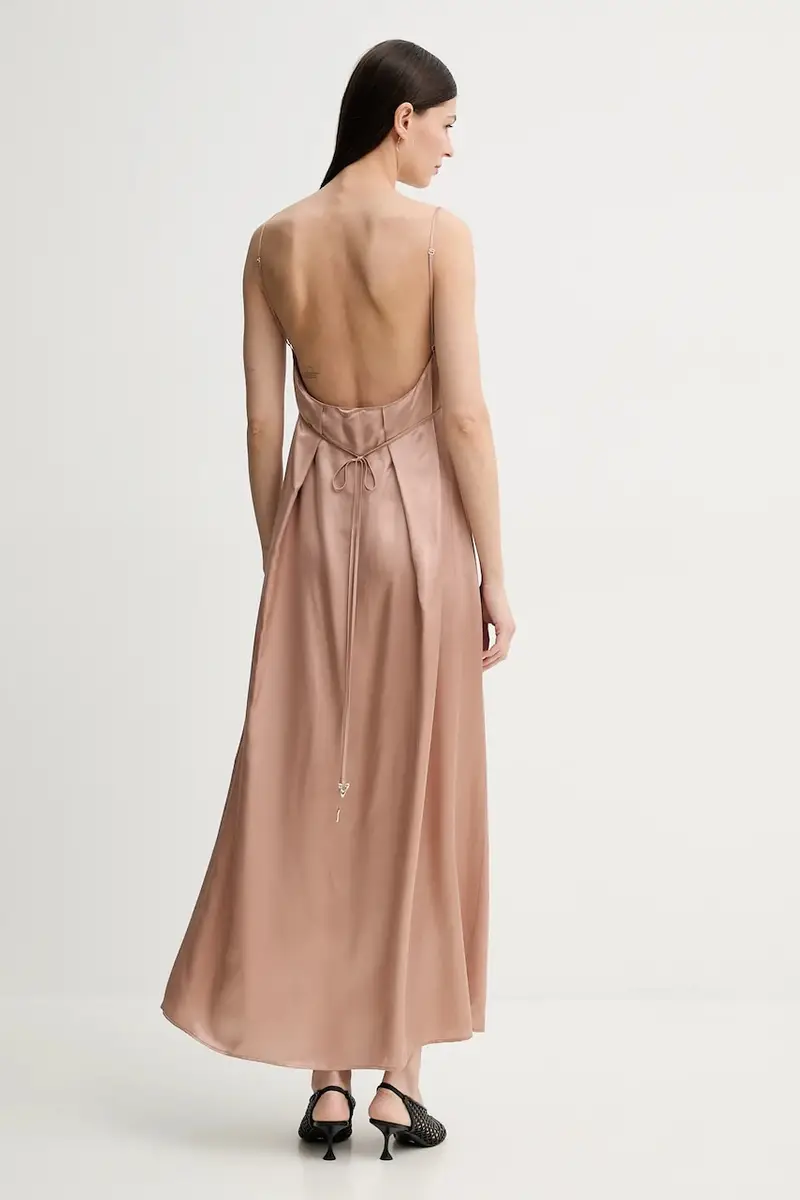 vestito con aggiunta di seta FELICITA colore rosa DR582452