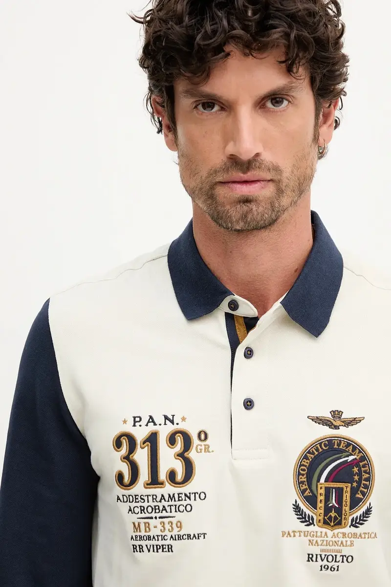 camicia a maniche lunghe colore beige PO1890UP00400 miniatura 4