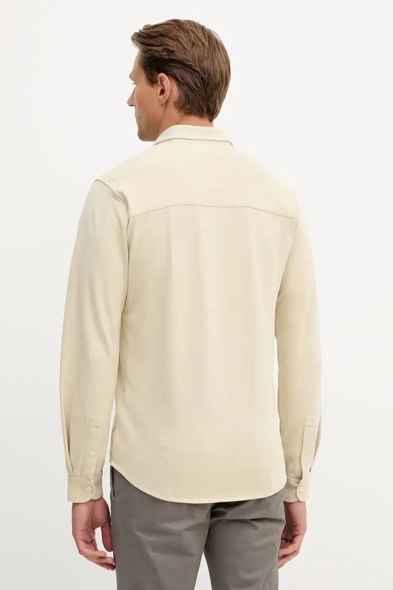 camicia uomo colore beige CA1265UP00342 miniatura 3