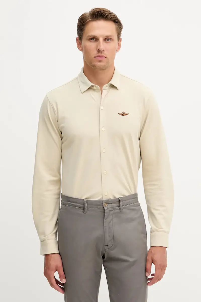 camicia uomo colore beige CA1265UP00342
