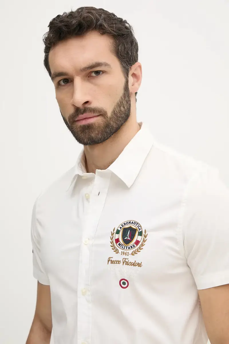 camicia uomo colore beige CA1285CT3288 miniatura 4