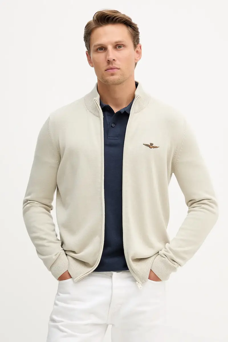 Aeronautica Militare Cardigan Beige 4094144