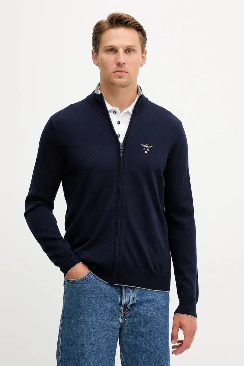Aeronautica Militare Cardigan Uomo Blu 3767678