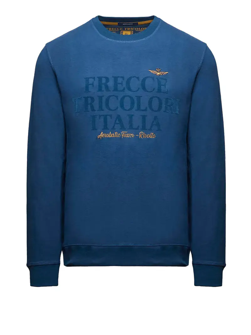 felpa aeronautica militare da uomo - blu