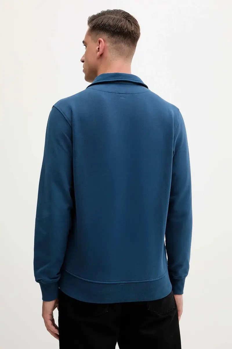 felpa uomo colore blu con applicazione FE2067UF00668 miniatura 3