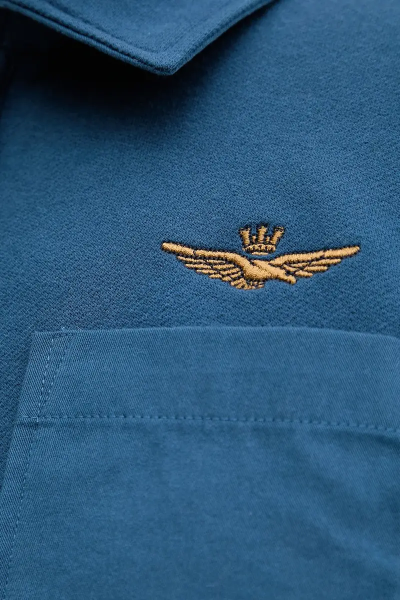 felpa uomo colore blu con applicazione FE2067UF00668 miniatura 5