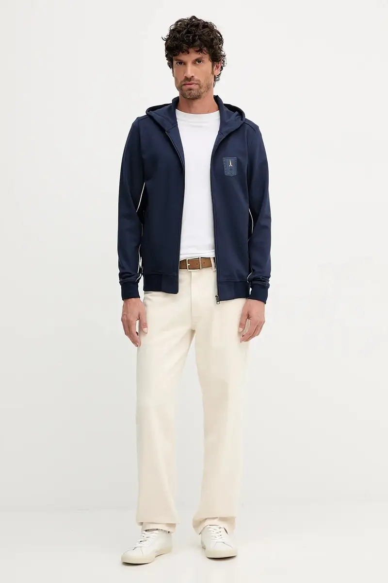 felpa uomo colore blu navy con cappuccio FE2064UF00667 miniatura 2