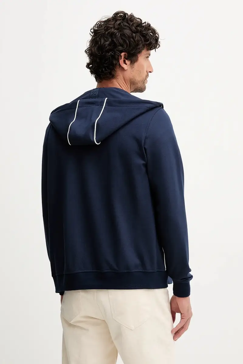 felpa uomo colore blu navy con cappuccio FE2064UF00667 miniatura 3