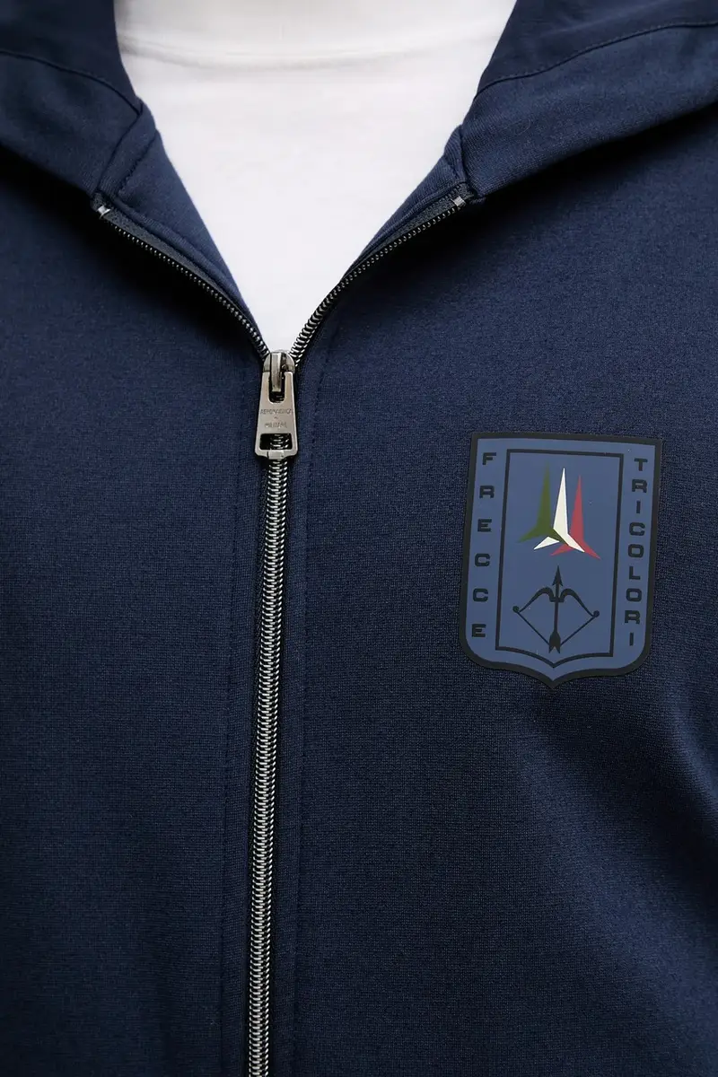 felpa uomo colore blu navy con cappuccio FE2064UF00667 miniatura 5