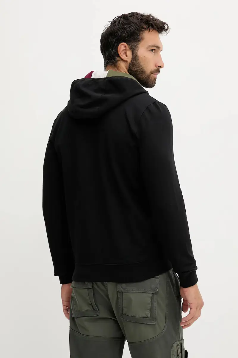 felpa uomo colore nero con cappuccio FE2078UF00662 miniatura 3