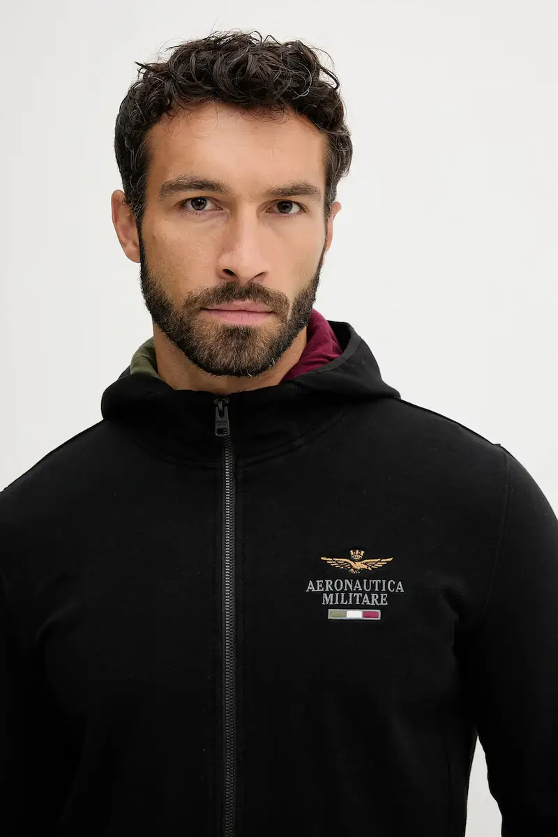 felpa uomo colore nero con cappuccio FE2078UF00662 miniatura 4