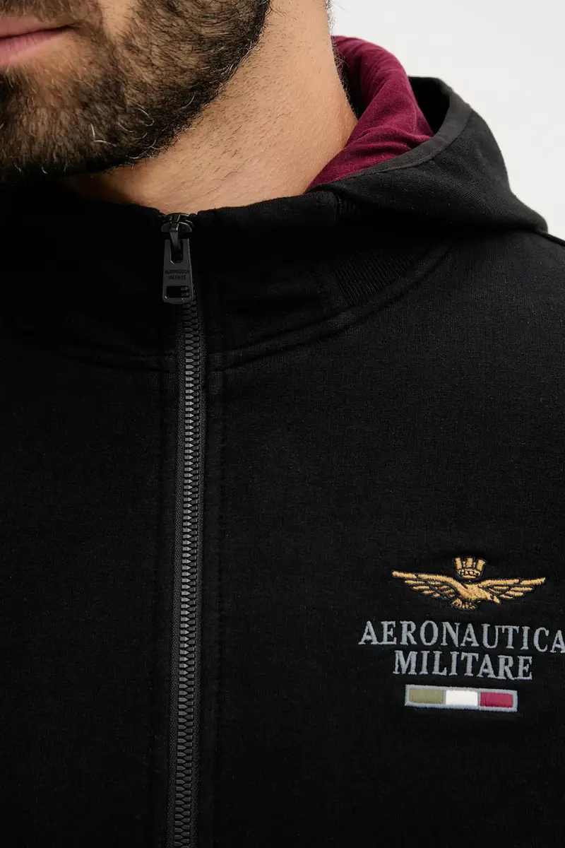 felpa uomo colore nero con cappuccio FE2078UF00662 miniatura 5