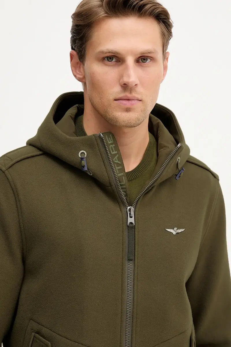 giacca in misto lana colore verde AM1381UL00902 miniatura 4