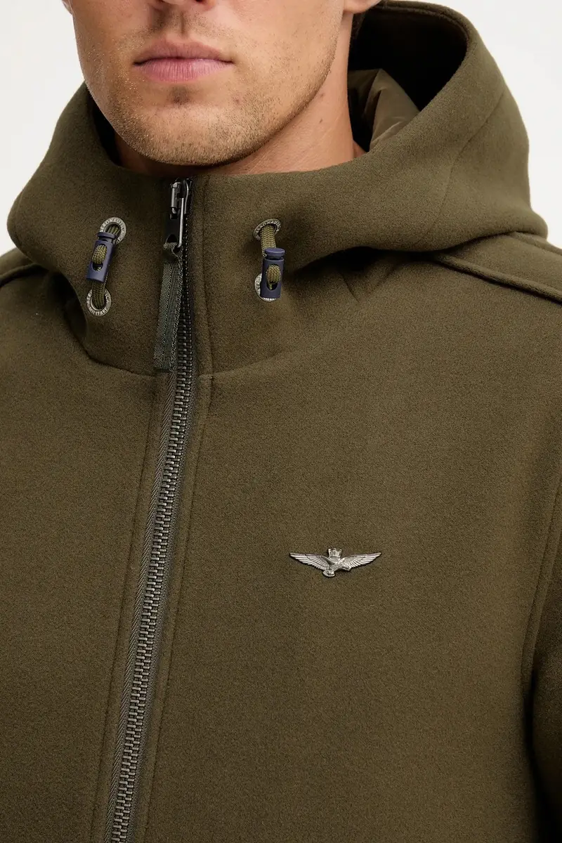 giacca in misto lana colore verde AM1381UL00902 miniatura 5