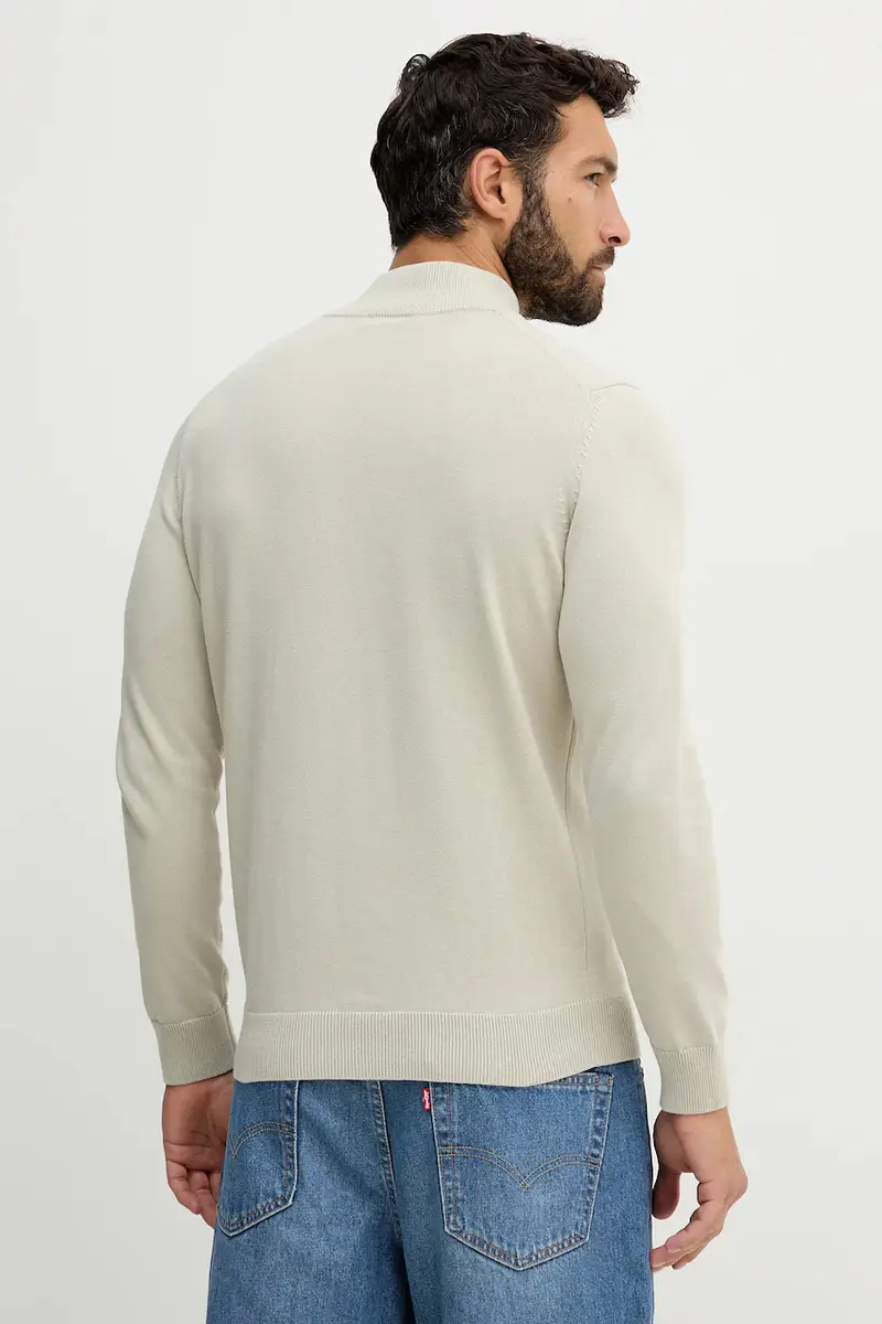 maglione in cotone uomo colore beige MA1578UL00506 miniatura 3