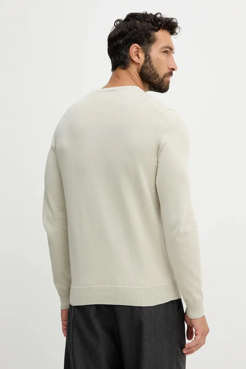 maglione in cotone uomo colore beige MA1611UL00506 miniatura 3