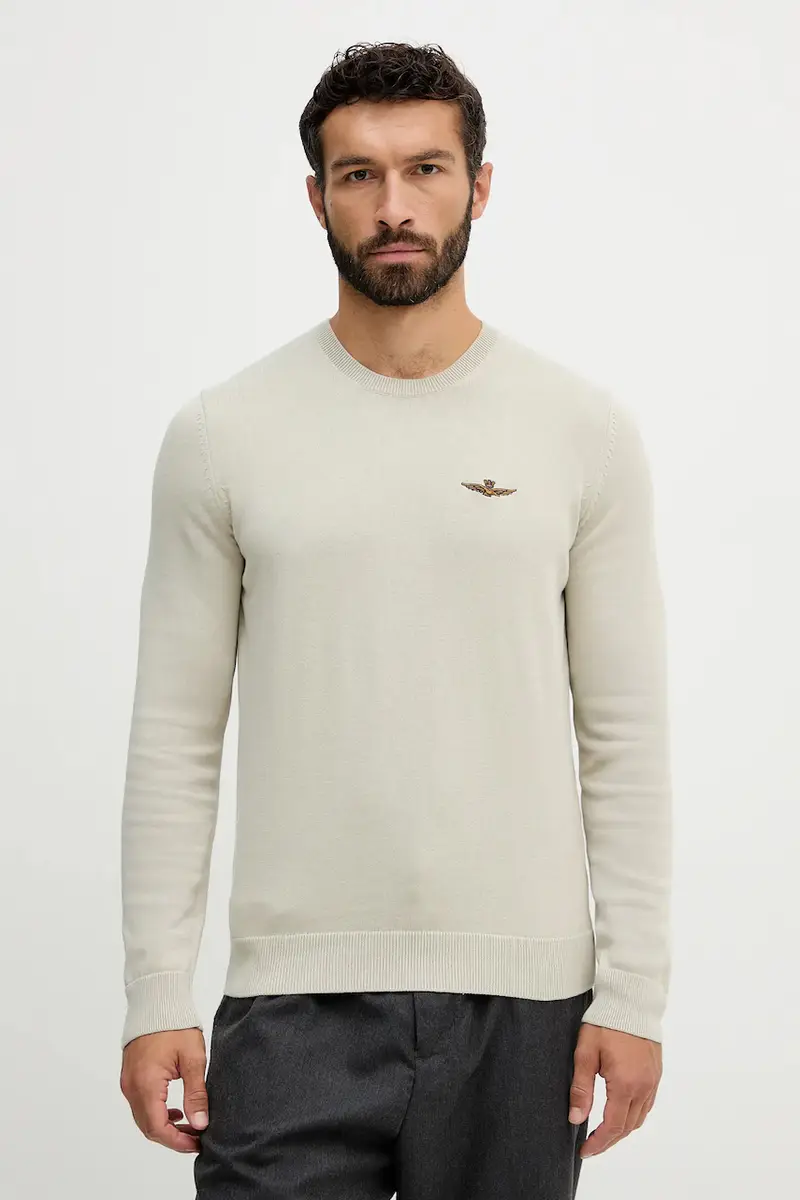 maglione in cotone uomo colore beige MA1611UL00506