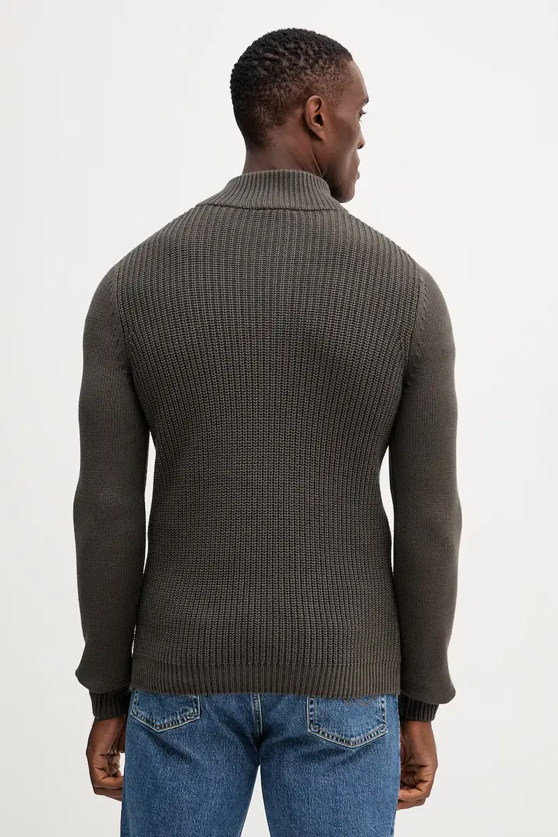 maglione in cotone uomo colore grigio MA1572UL00409 miniatura 3