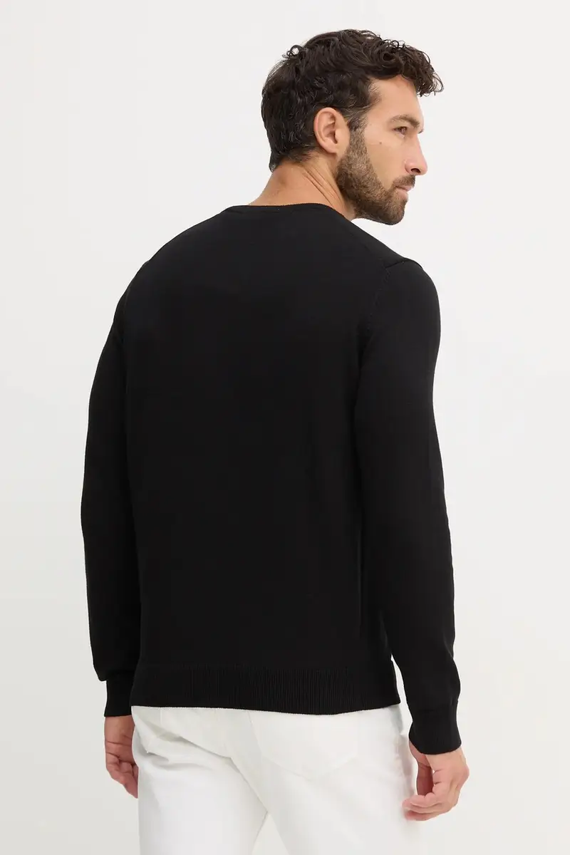 maglione in cotone uomo colore nero MA1611UL00506 miniatura 3