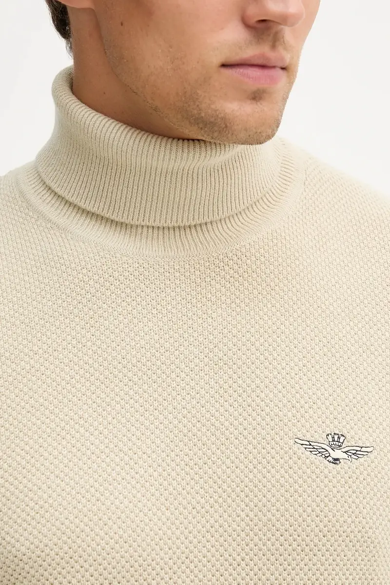 maglione in lana uomo colore beige MA1583UL00903 miniatura 5