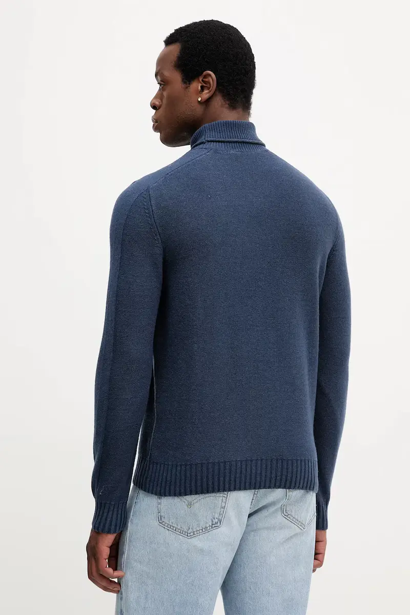 maglione in lana uomo colore blu navy MA1587UL00904 miniatura 3